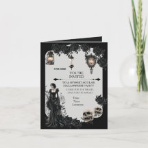 Gothic Halloween Party Invitation | Dark Fantasy B