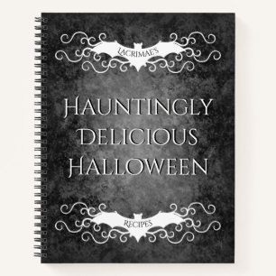 Gothic Halloween recipe Notebook