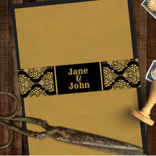 Gothic Halloween Spirit Board Wedding or Shower Invitation Belly Band