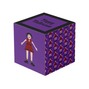 Gothic Halloween Vampire Lady Custom Cube