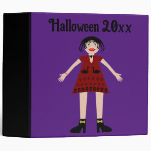 Gothic Halloween Vampire Lady Custom Photo Album Binder