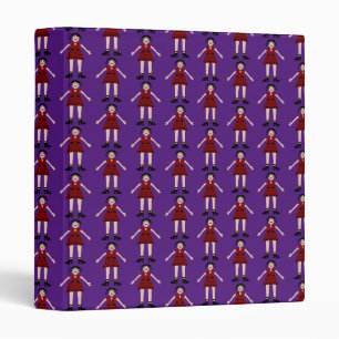 Gothic Halloween Vampire Lady Patterned Binder