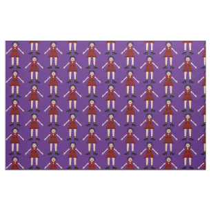 Gothic Halloween Vampire Lady Patterned Fabric