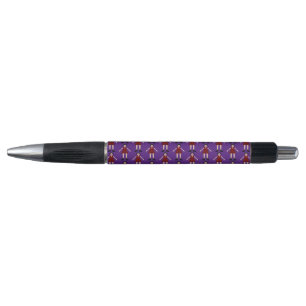 Gothic Halloween Vampire Lady Patterned Pen