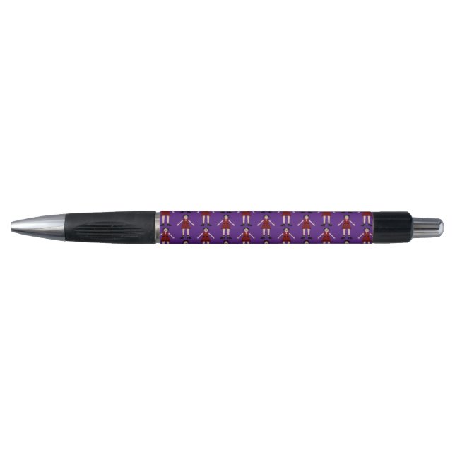 Gothic Halloween Vampire Lady Patterned Pen (Front)