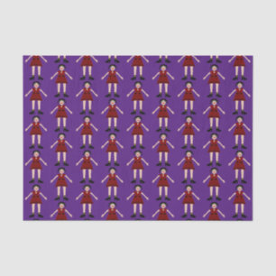 Gothic Halloween Vampire Lady Patterned Tissue Paper