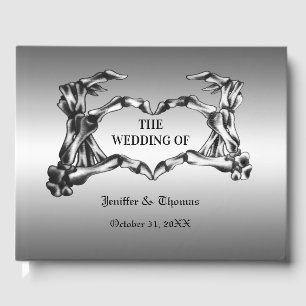 Gothic Halloween wedding guest book