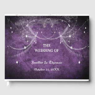 Gothic Halloween wedding guest book