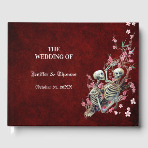 Gothic Halloween wedding guest book