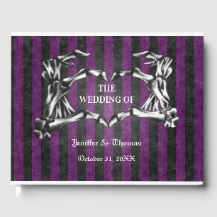 Gothic Halloween wedding guest book