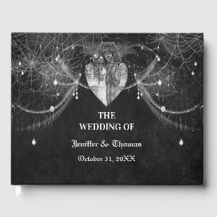 Gothic Halloween wedding guest book