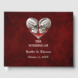 Gothic Halloween wedding guest book