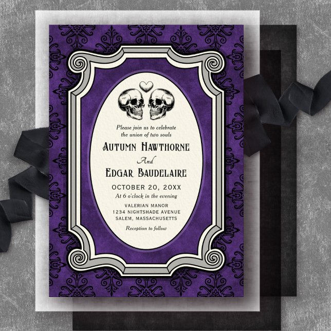 Gothic Halloween Wedding Invitation (Creator Uploaded)