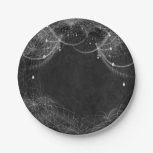 Gothic halloween wedding Plate