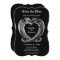 Gothic halloween wedding save the date invitation