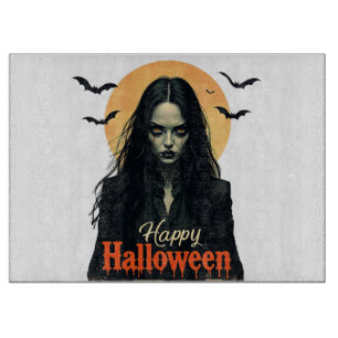 Gothic Halloween Witch Cutting Board