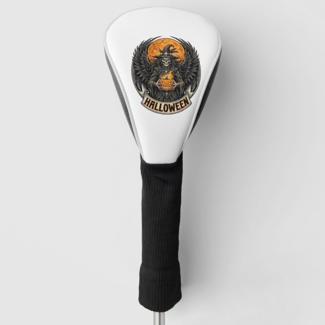 Gothic Halloween Witch Vintage Golf Head Cover (Front)