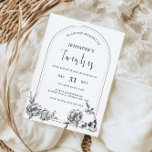 Gothic hand drawn arch 30th Birthday Party Invitation<br><div class="desc">Designed to coordinate with our Gothic Hand drawn Floral Collection, this 30th birthday party invitation features uniquely hand drawn flowers and skulls in an arch shape. Suitable for moody, dark gothic wedding theme. For more advanced customisation of this design, e.g. changing layout, font or text size please click the "CUSTOMIZE"...</div>