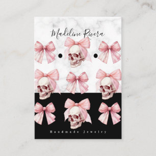 Gothic Handmade Artisan Earring Display Cards