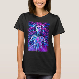 Gothic Harmony Science Fiction Cyberpunk Skeleton T-Shirt
