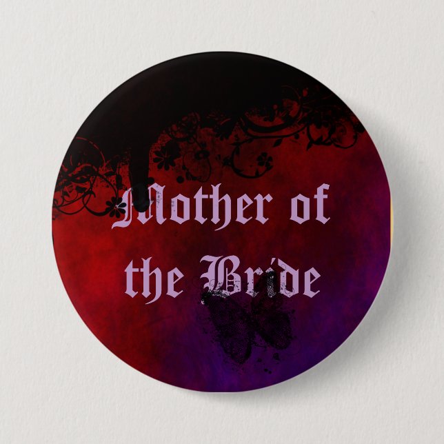 Gothic Heart 3 Inch Round Button (Front)