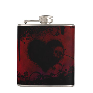 Gothic Heart Hip Flask