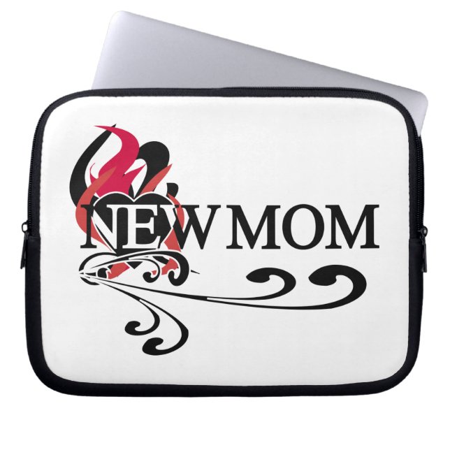 Gothic Heart New Mom T-shirts and Gifts Laptop Sleeve (Front)