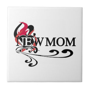 Gothic Heart New Mom T-shirts and Gifts Tile