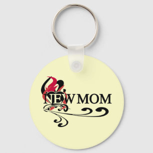 Gothic Heart New Mom Tshirts and Gifts Keychain