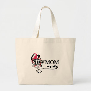 Gothic Heart New Mom Tshirts and Gifts Large Tote Bag