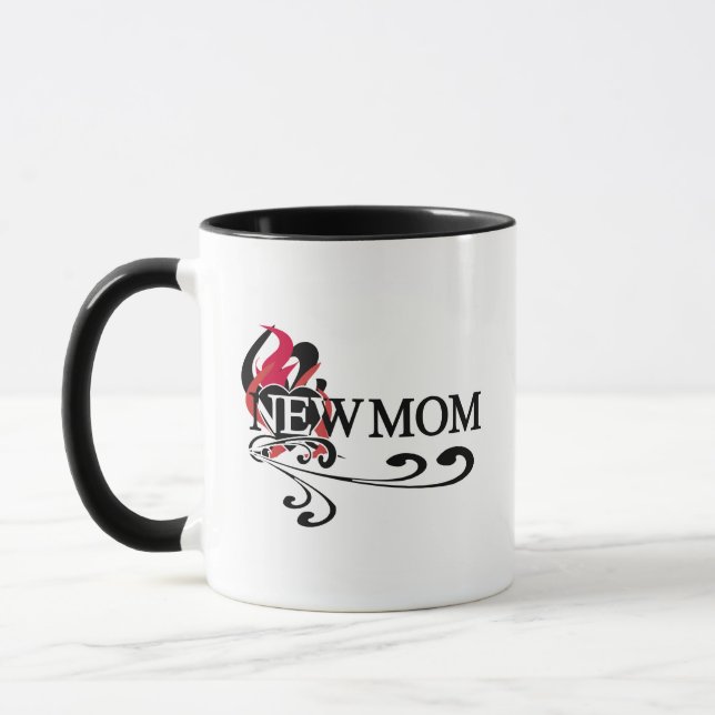 Gothic Heart New Mom Tshirts and Gifts Mug (Left)