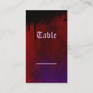 Gothic Heart Table Card