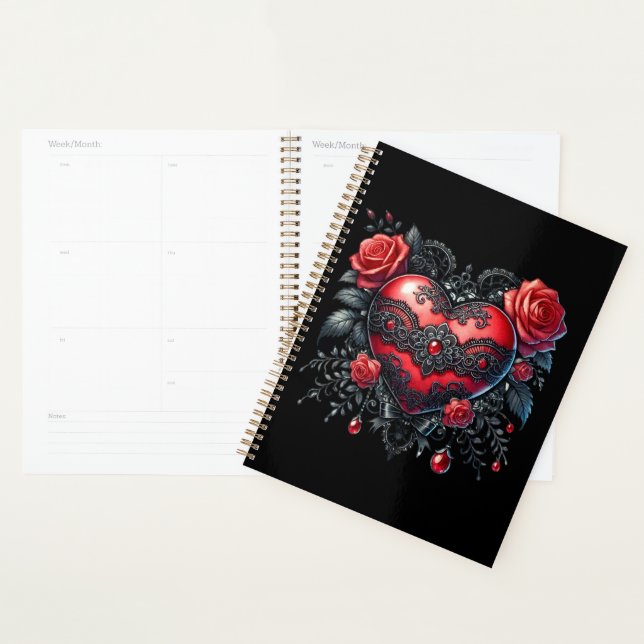 Gothic Heart Valentine Planner (Display)