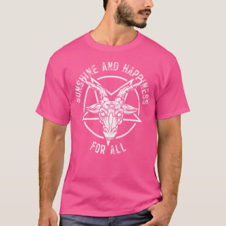 Gothic Heavy Metal Dark Rock Sunshine And Happines T-Shirt