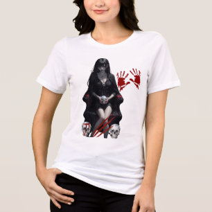 Gothic Horror Anime T-Shirt Tri-Blend Shirt