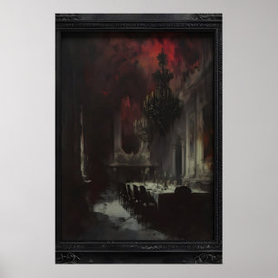 Gothic Horror Art for Dark Souls, Victorian Goth Poster