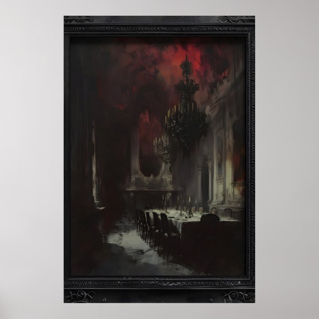 Gothic Horror Art for Dark Souls, Victorian Goth Poster (Front)