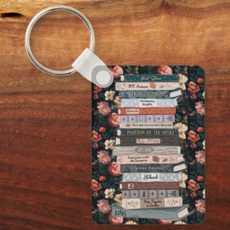Gothic Horror Books Keychain