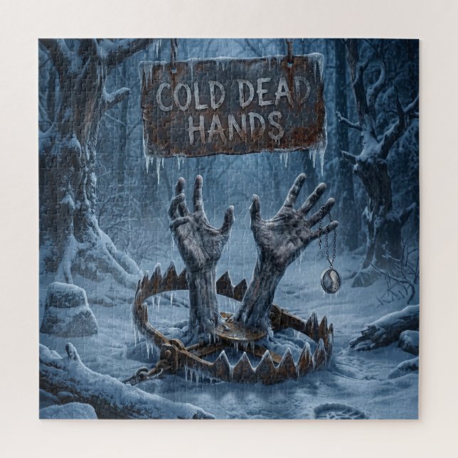 Gothic Horror Illustration of Frozen Hands  Jigsaw Puzzle (Vertical)
