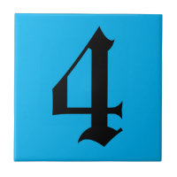 Gothic house number tiles 2