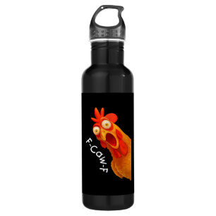 Gothic Humor Funny F Caw F Crow Design 710 Ml Water Bottle