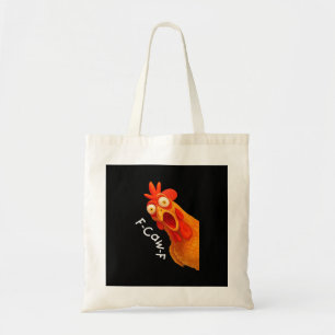Gothic Humor Funny F Caw F Crow Design Tote Bag