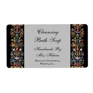 Gothic Illuminated Art Editable Soap Label