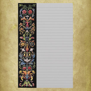 Gothic Illuminated Art Stationery-Lined Stationery