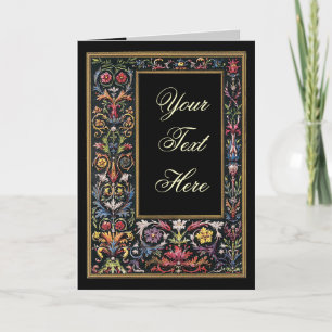 Gothic Illuminated Greeting Card Customizable