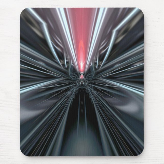 Gothic Illusion Dark Light Flame Mousepad (Front)