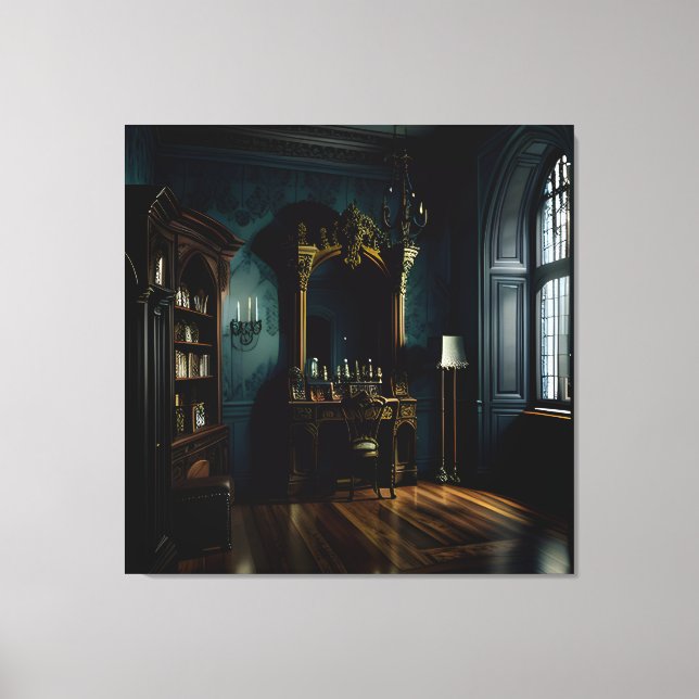 Gothic Inside Mansion  Canvas Print (Front)