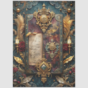 Gothic Junk Journal Series Design 17 Tissue Paper