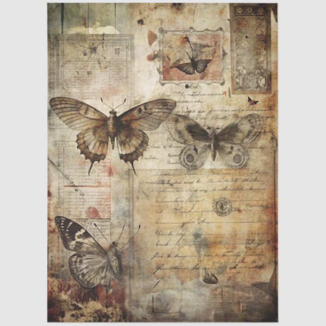 Gothic Junk Journal Series Design 18 Tissue Paper (Front)