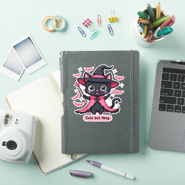 Gothic kitten in pink � sweet, but bewitched Overs (iPad Cover)